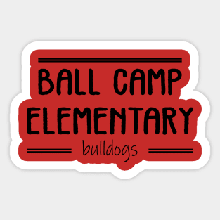 Ball Camp Elementary Black Sticker